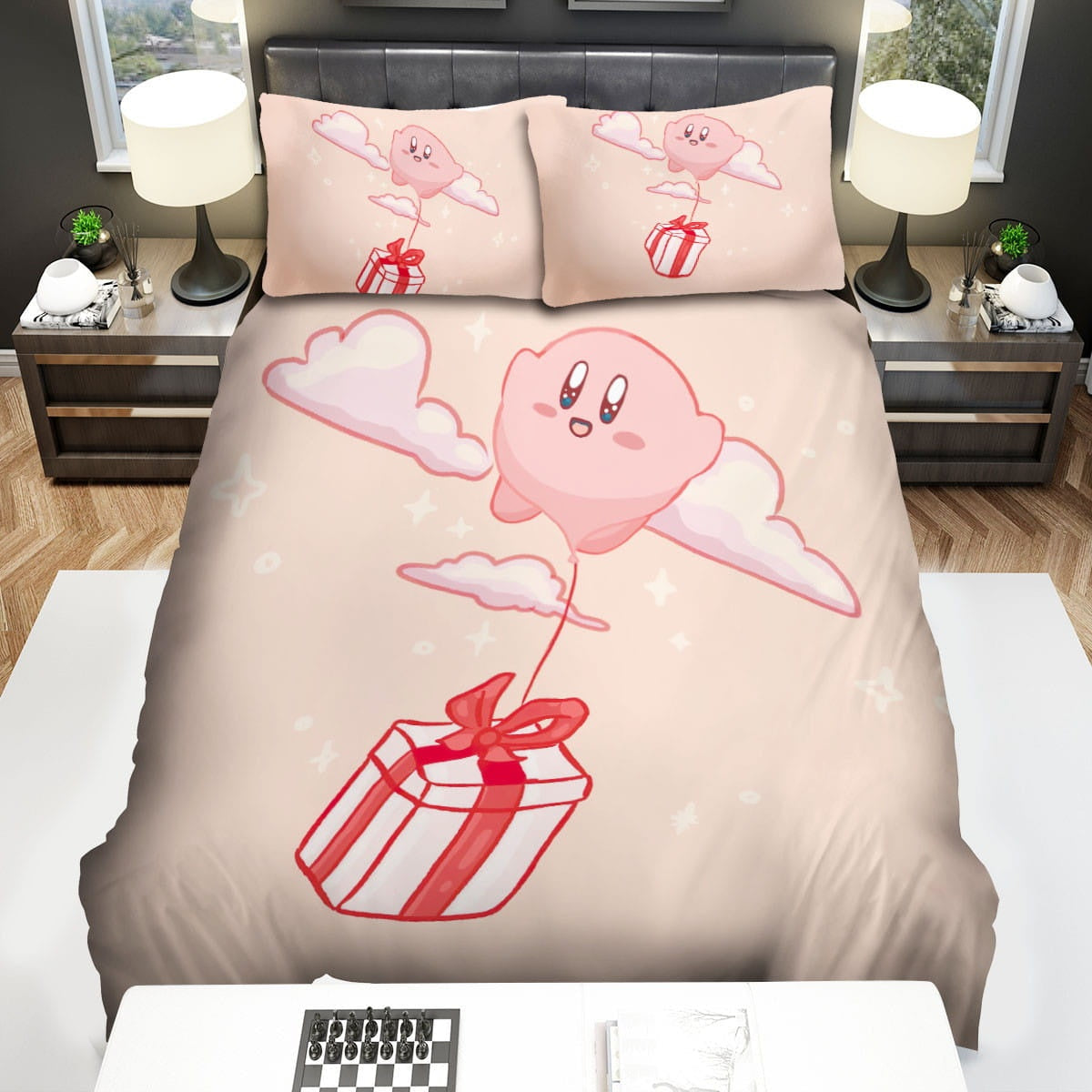Kirby Bedding Set Kirby Balloon With The Gift Duvet Covers