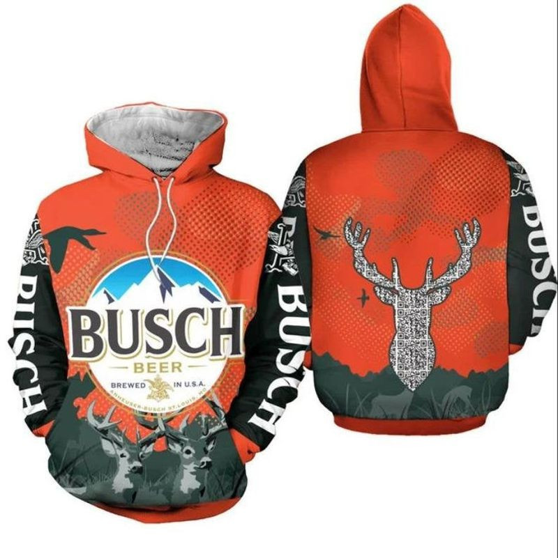 Unisex Drink Busch Beer 3d Hoodie , All Over Printed Hoodie