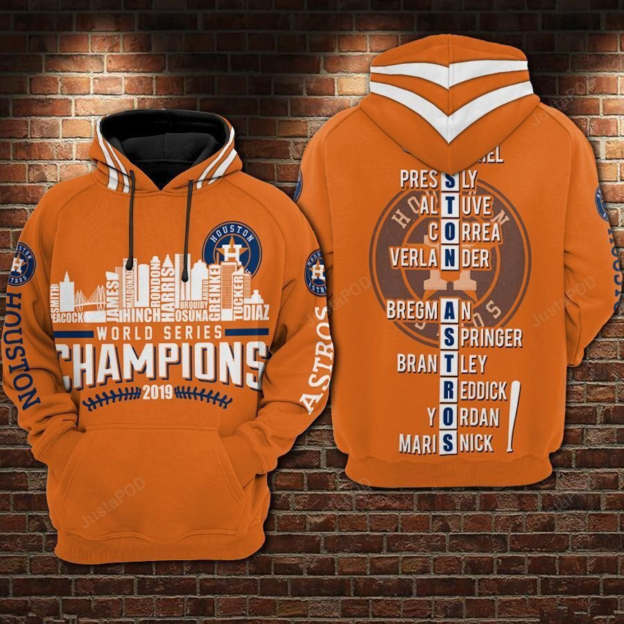 Houston Astros World Series Champion 3D All Over Print Hoodie & Zip Hoodie