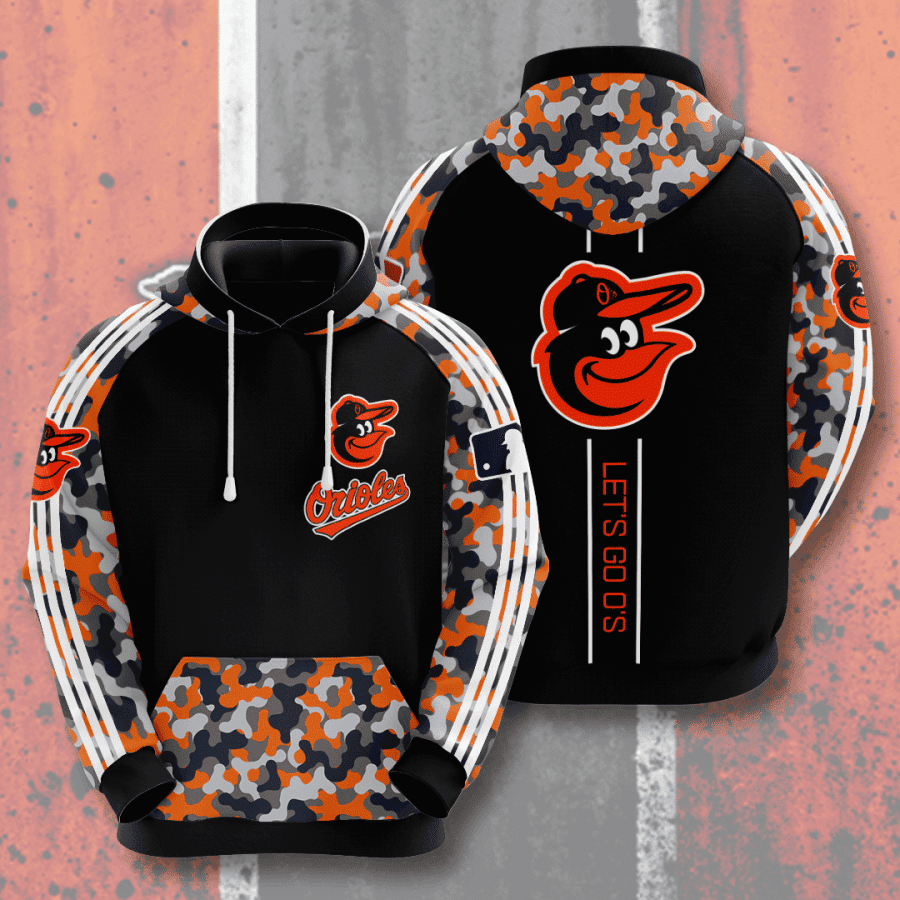 Baltimore Orioles 3D All Over Print Hoodie & Zip Hoodie
