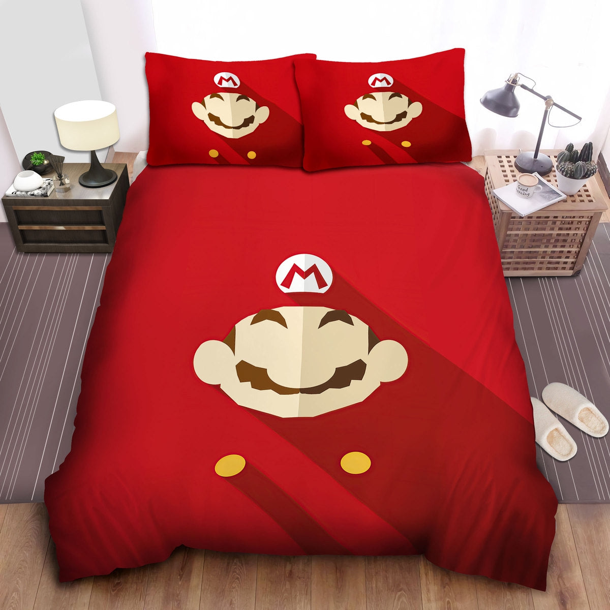 Mario Bedding Set Super Mario Modern Art Portrait Duvet Covers