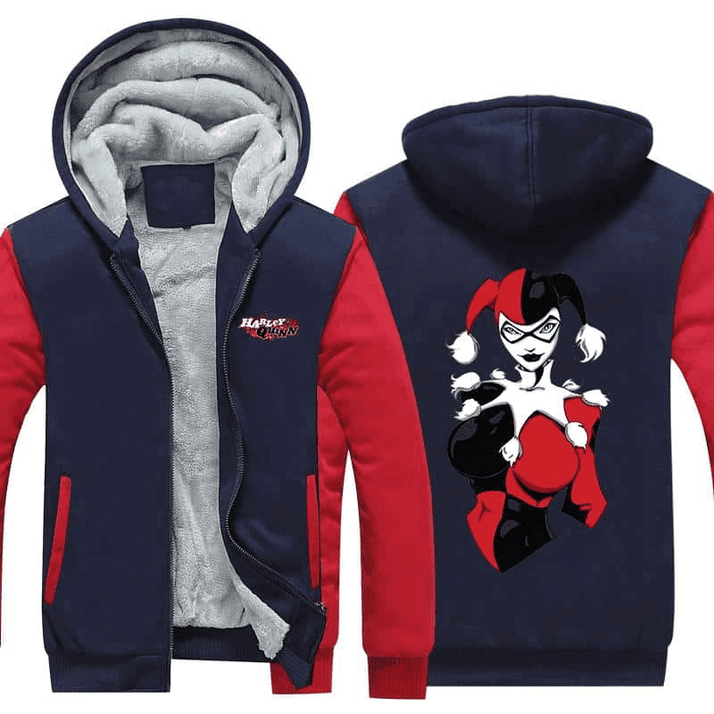 Harley Quinn Sexy Portrait Dope Design 1k222   Cartoon Graphic Outfits Aop Fleece Jacket