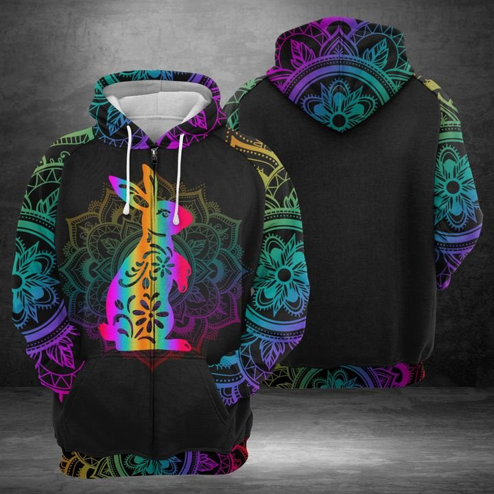 Rabbit 3D All Over Print Hoodie & Zip Hoodie