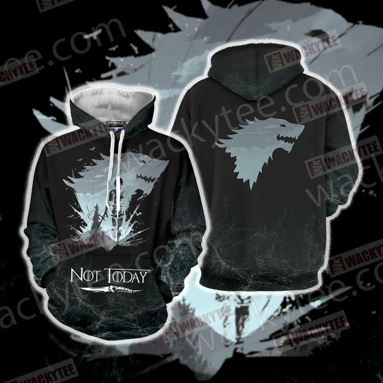 Game Of Thrones Not Today 3D All Over Print Hoodie & Zip Hoodie