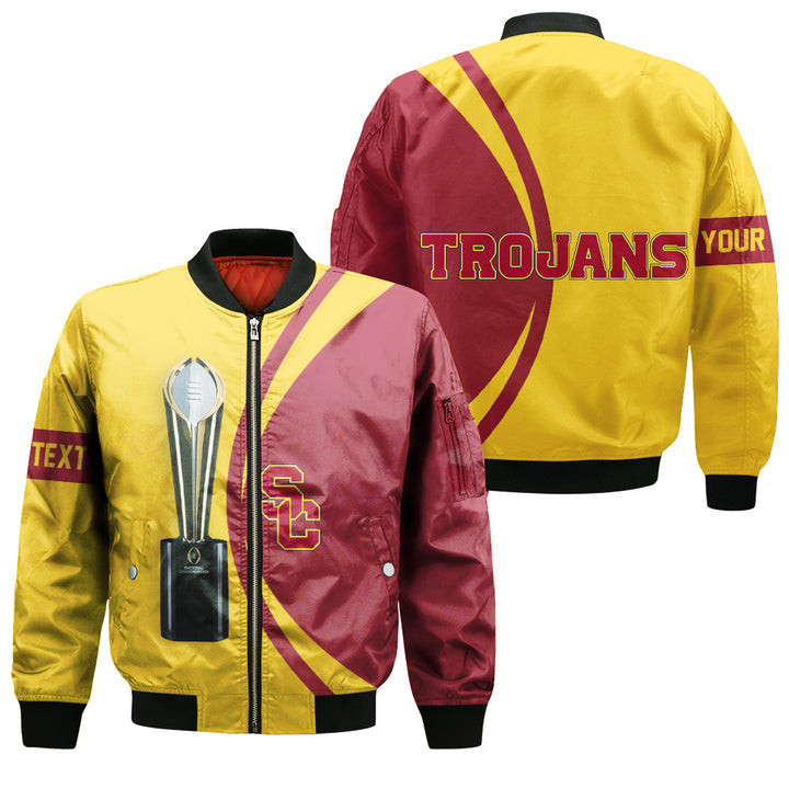 USC Trojans Custom Text National Champions Bomber Jacket
