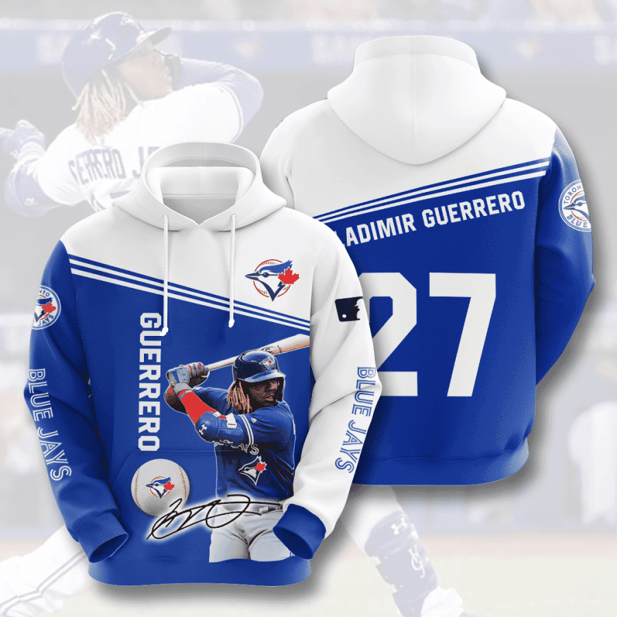 TORONTO BLUE JAYS Vladimir Guerrero Jr 3D All Over Print Hoodie & Zip Hoodie