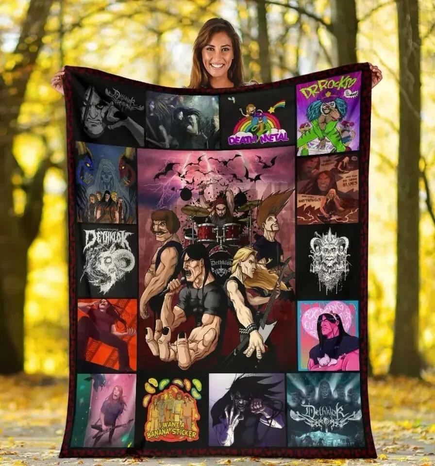 Metalocalypse TV Series Fleece Sherpa Blanket