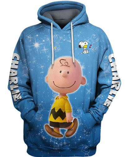 Charlie Brown And Snoopy 3d Hoodie Zipper Hoodie