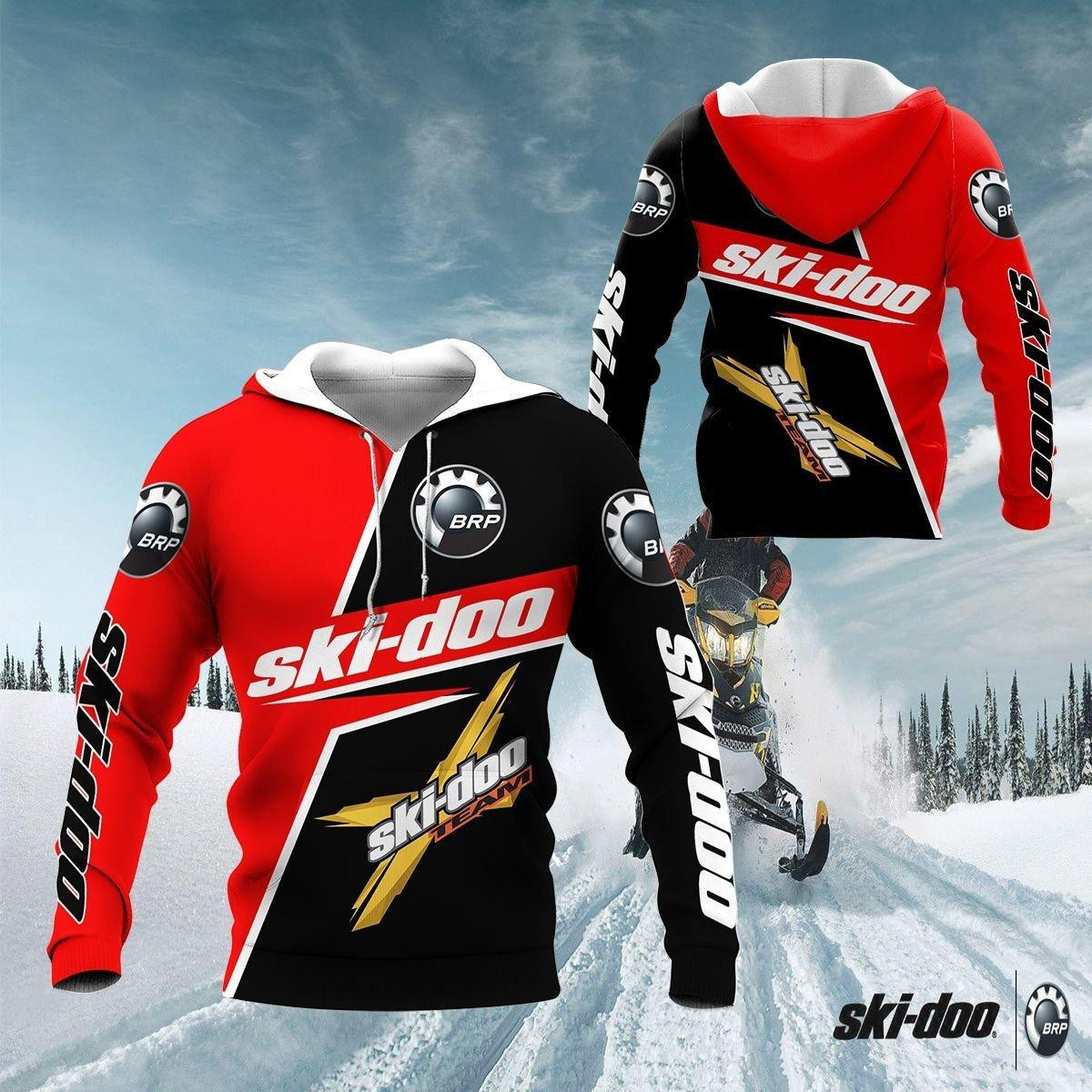Ski-doo Shirt 454, 3d Hoodie Zip Hoodie