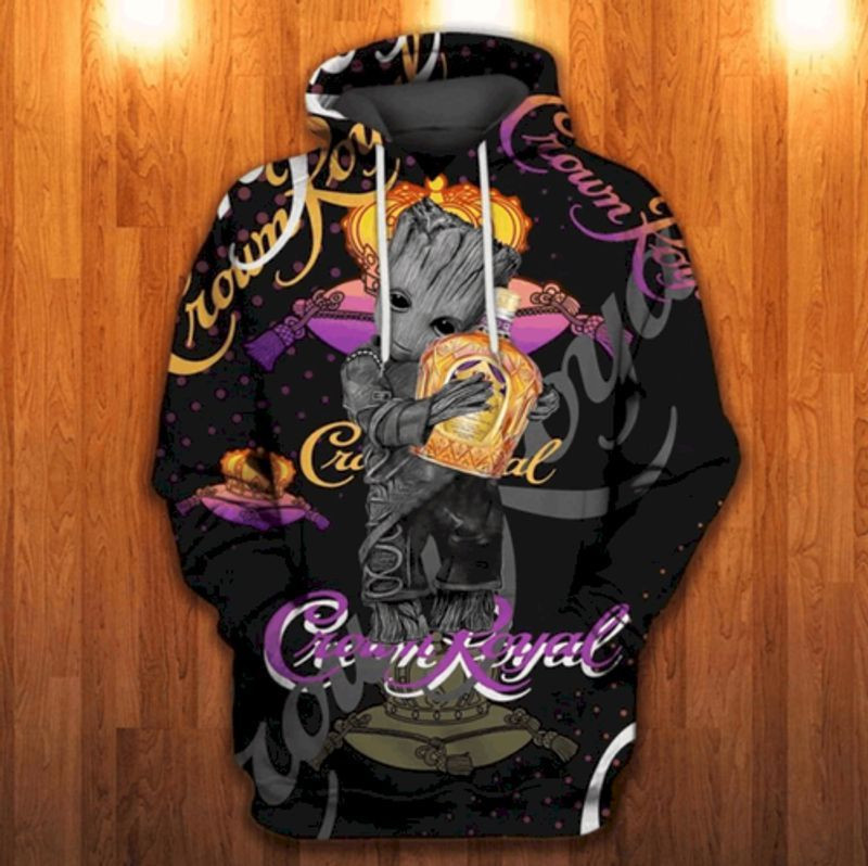 Groot Star Wars Crown Royal 3d Hoodie