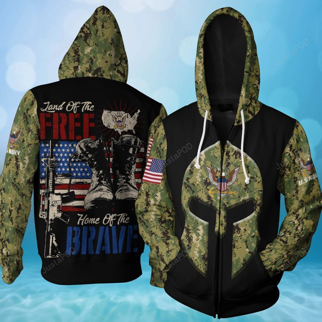 Us Navy 3D All Over Print Hoodie & Zip Hoodie