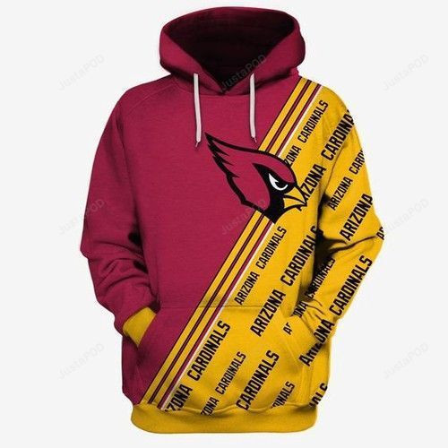 Arizona Cardinals Ncaa Football Many Logo 3D All Over Print Hoodie & Zip Hoodie