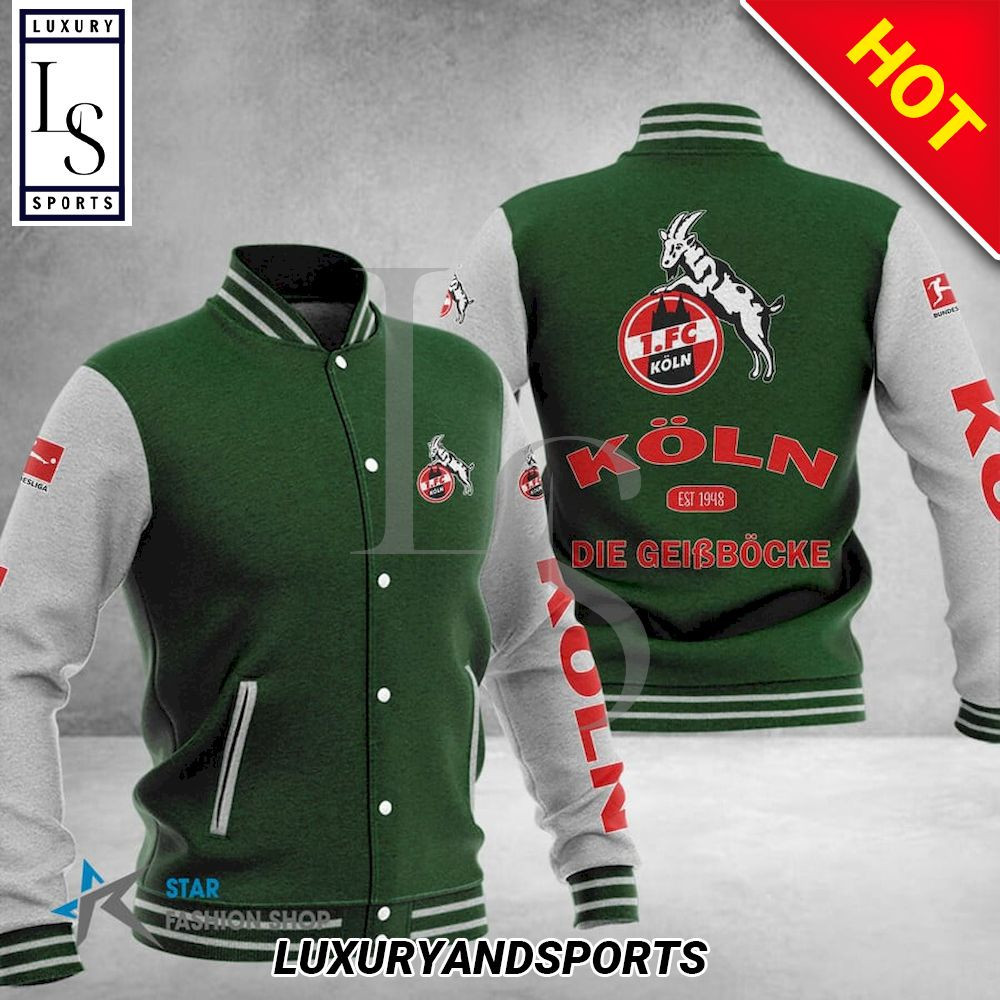 1. FC K?ln Dark Green White Baseball Jacket