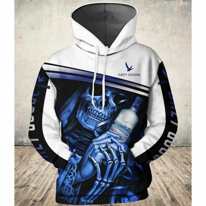 Grey Goose Vodka Skull 3d Hoodie