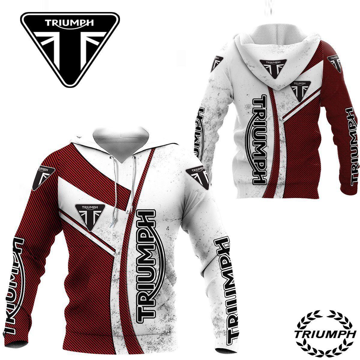 Triumph Shirt 322, 3d Hoodie Zip Hoodie