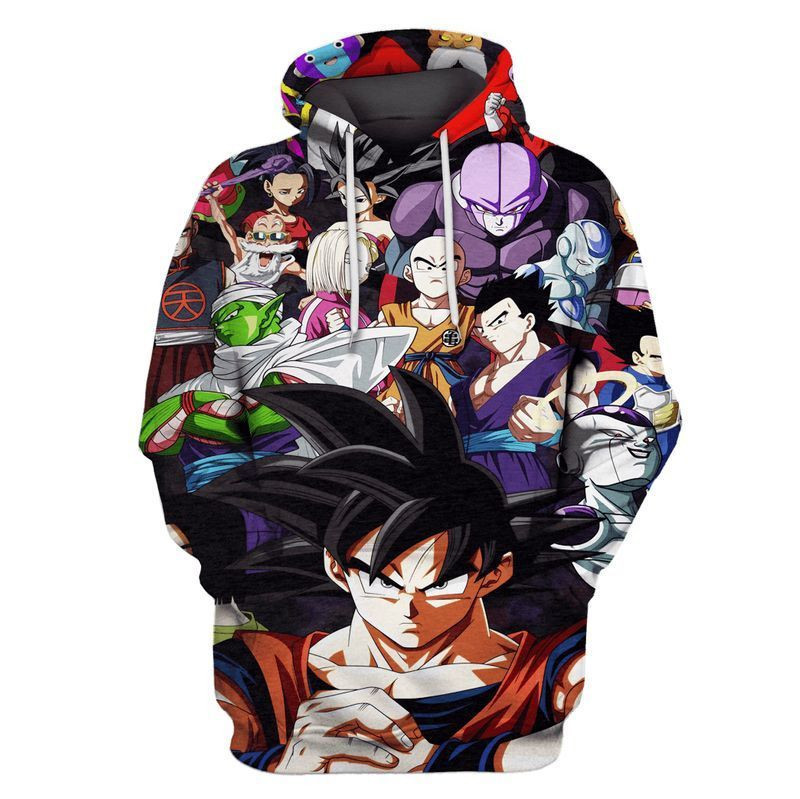 Dragon Ball Super Over Print 3d Hoodie Zip Hoodie 3