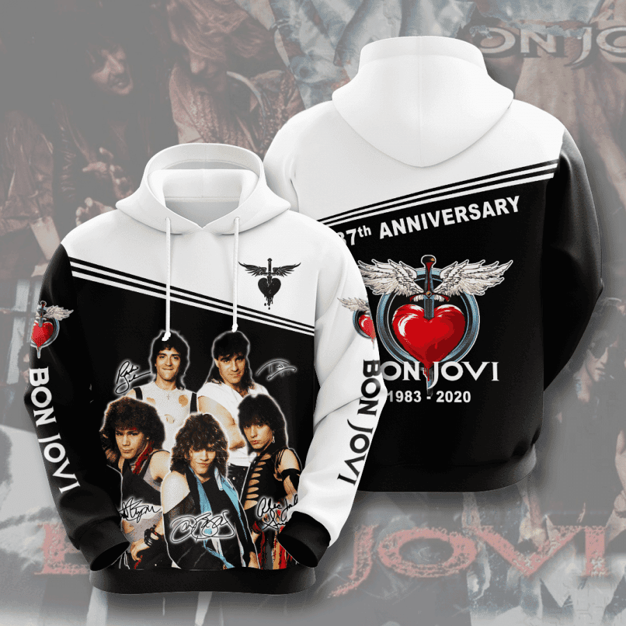 Bon Jovi 3D All Over Print Hoodie & Zip Hoodie
