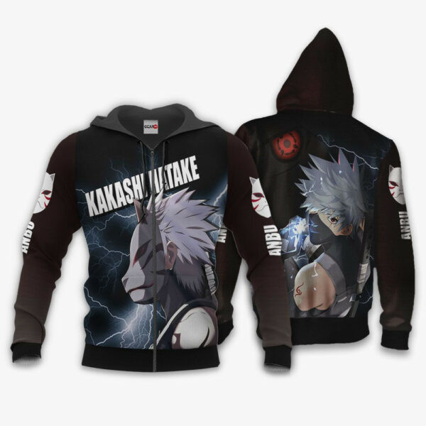 Kakashi Anbu Naruto Anime 1k467 Cartoon Graphic Outfits Aop 3d Hoodie, Zip Hoodie 549