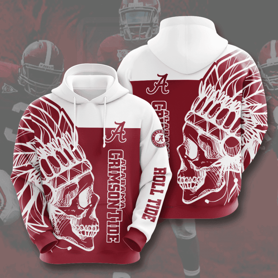 Alabama Crimson Tide 3D All Over Print Hoodie & Zip Hoodie