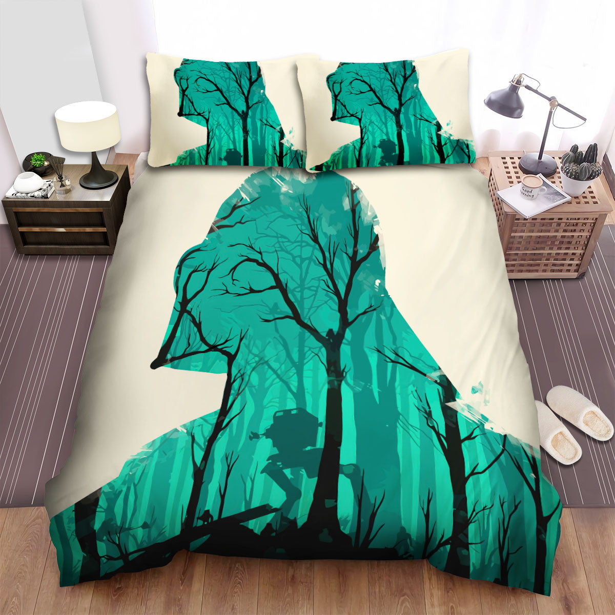 SW Bedding Set Return Of The Jedi Art Duvet Covers Blue
