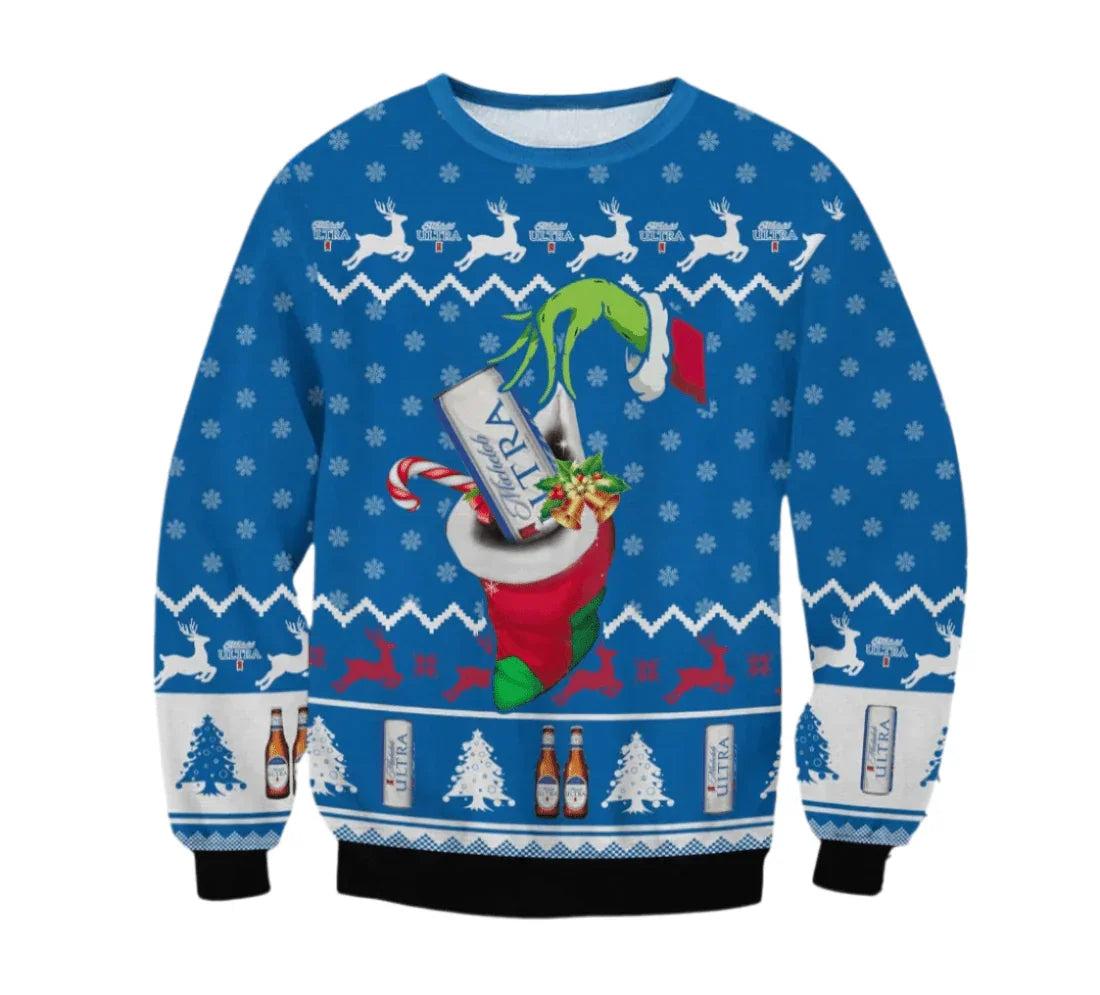 Michelob Ultra Groot Love Ugly Christmas Sweater