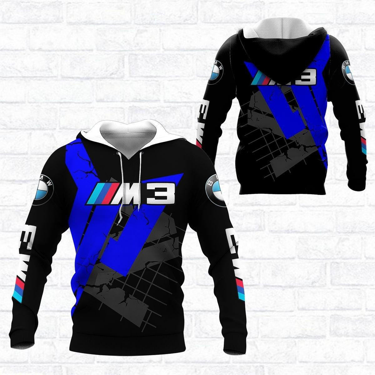 Bmw M3 Shirt 446, 3d Hoodie Zip Hoodie