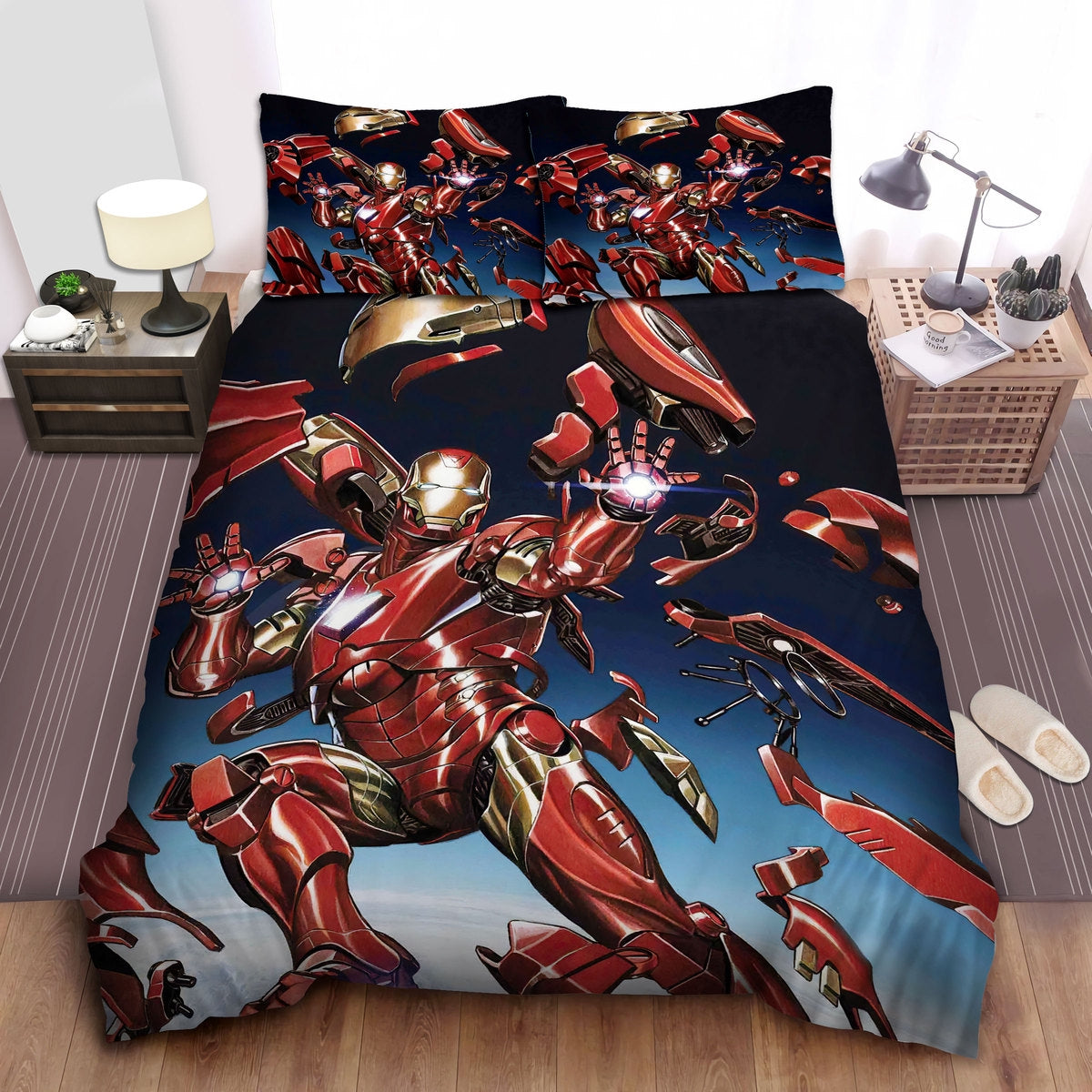 Iron Man Bedding Set MV Iron Man Suits Up Graphic Duvet Covers