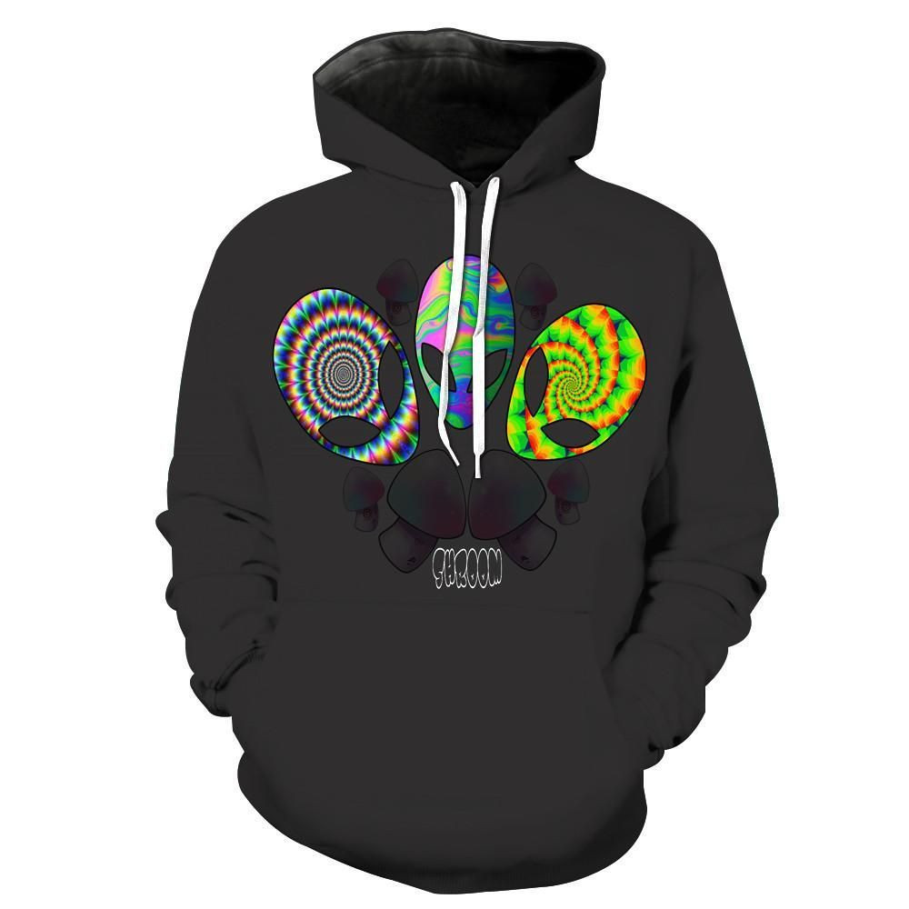 Shroom Aliens 3D All Over Print Hoodie & Zip Hoodie
