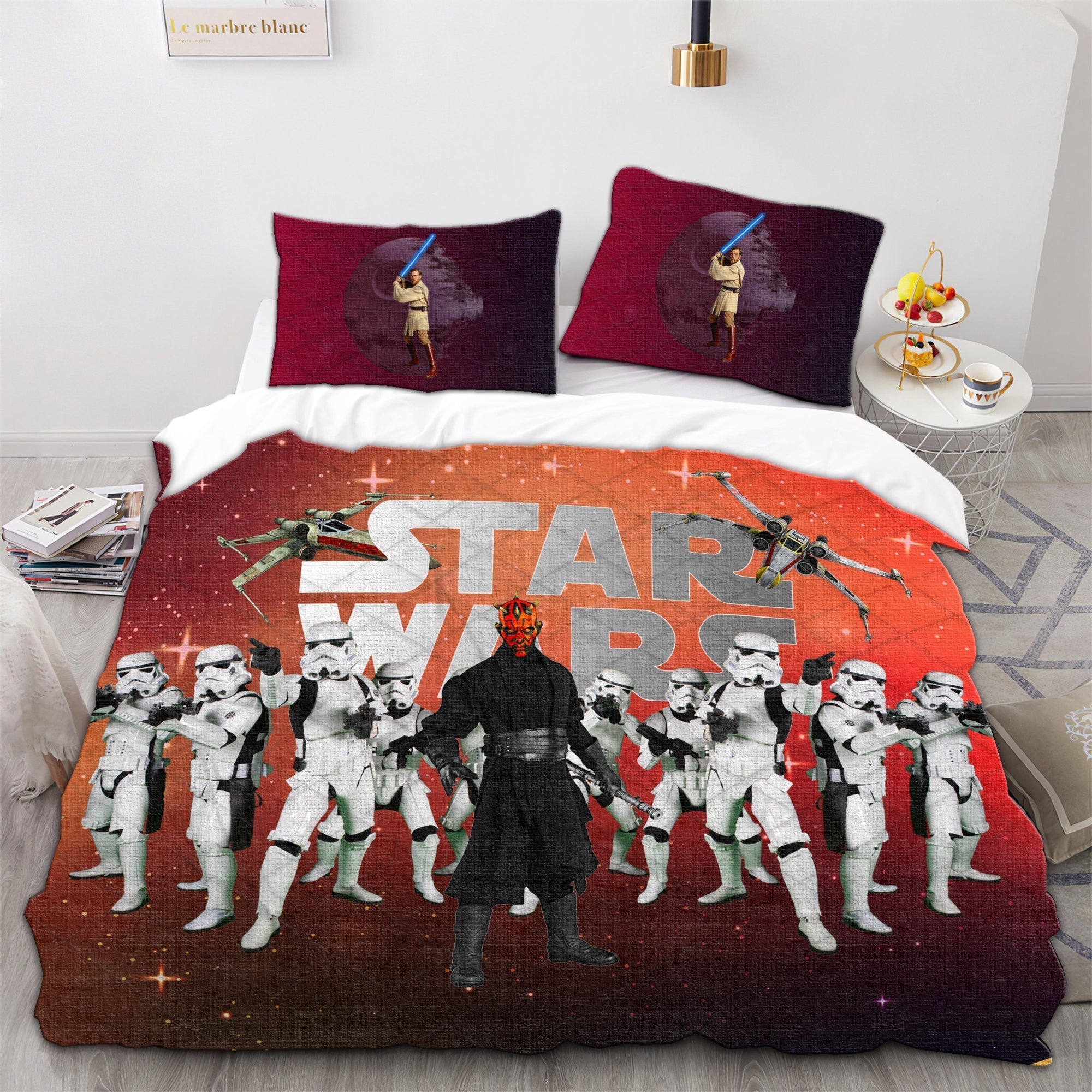 SW Bedding Set Darth Maul And Stormtrooper Duvet Covers