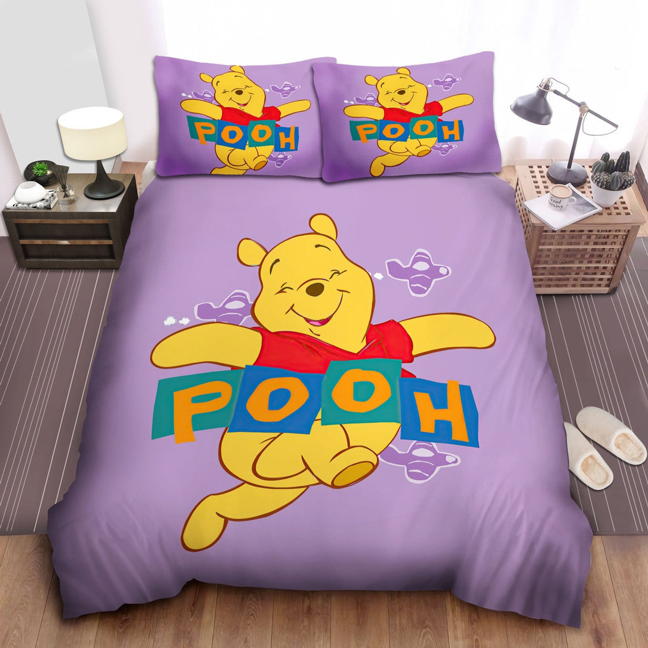 WTP Bedding Set DN Pooh Dancing Happily Duvet Covers
