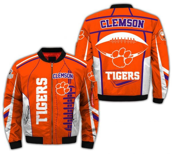 Clemson Tigers Orange Bomber Jacket