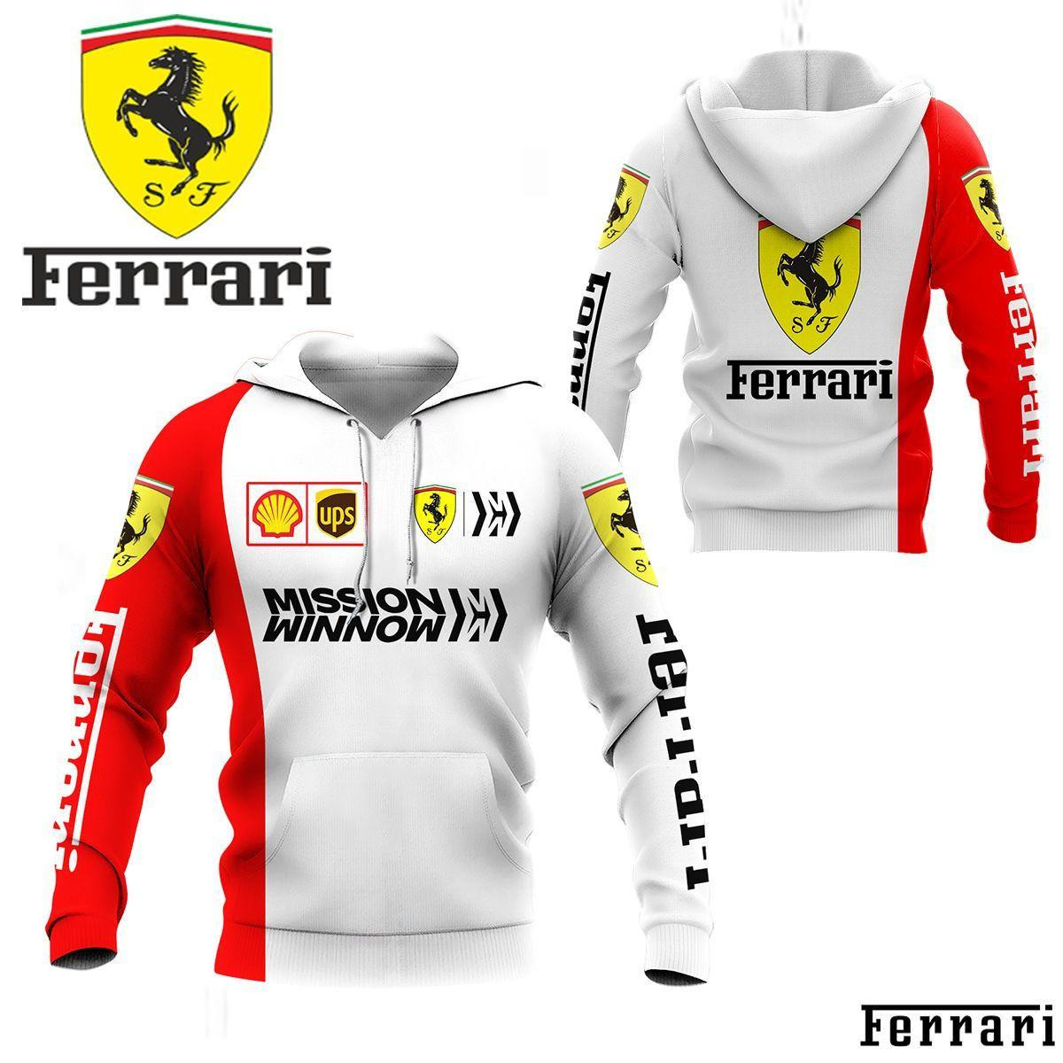 Scuderia Ferrari Luxyry Racing Car 7k977 3d Zip Hoodie Hoodie Ii0