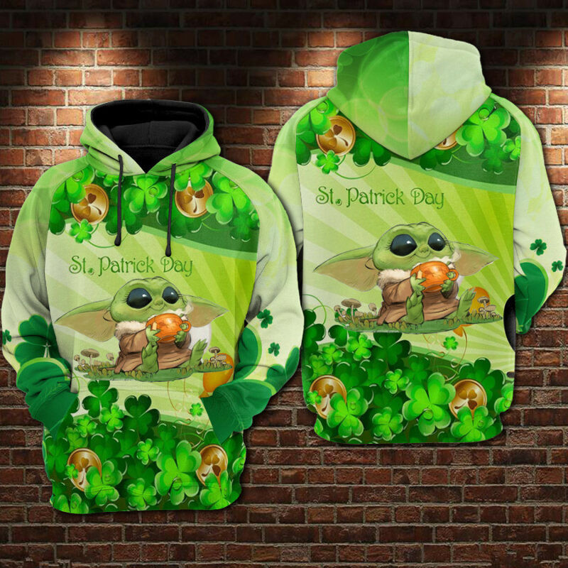 Baby Yoda Patrick’s Day – Hoodies 55