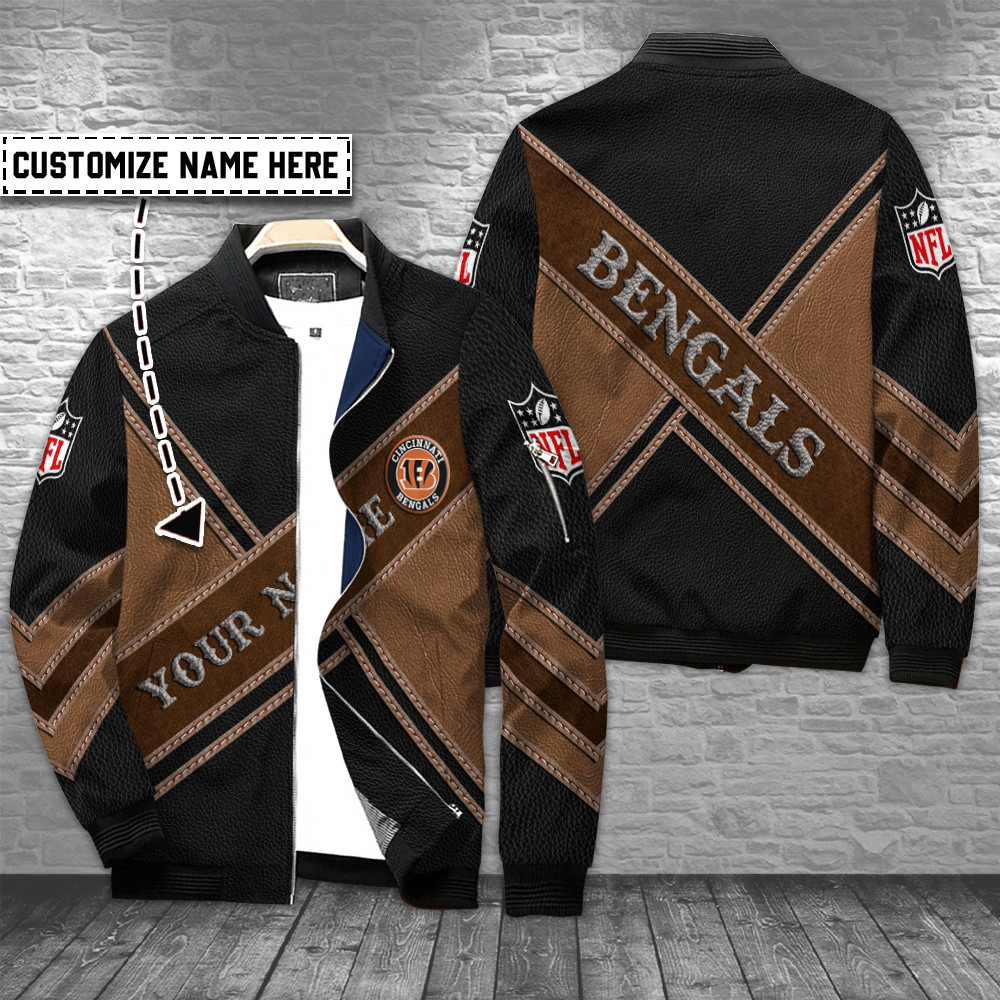 Cincinnati Bengals Personalized Bomber Jacket BG855