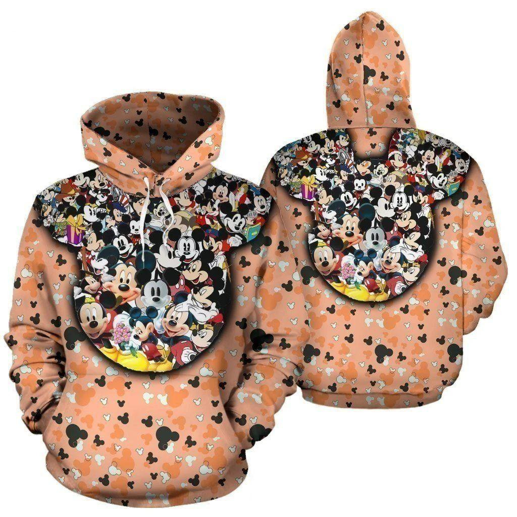Mickey Mouse Disney, Mickey Mouse Logo, Mickey Mouse Face Aop Hoodie