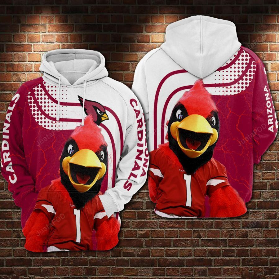 Arizona Cardinals Football Mascot 3D All Over Print Hoodie & Zip Hoodie
