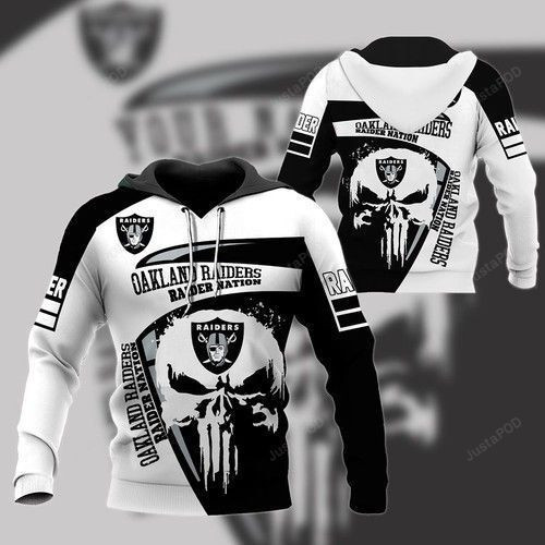 Oakland Raiders Nation 3D All Over Print Hoodie & Zip Hoodie