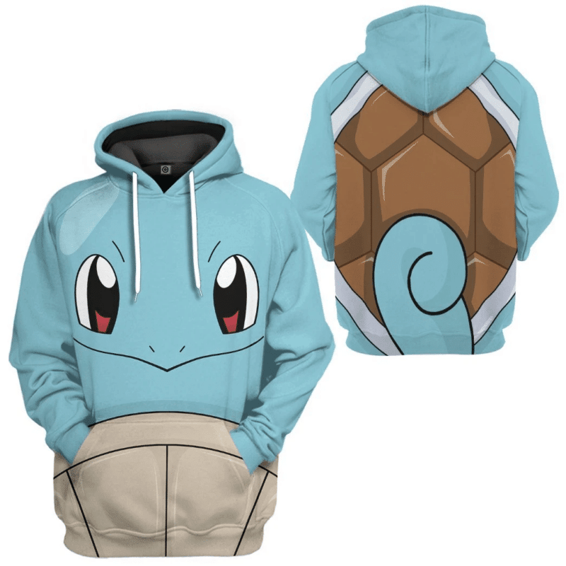 Pokemon Squirtle 3d Hoodie