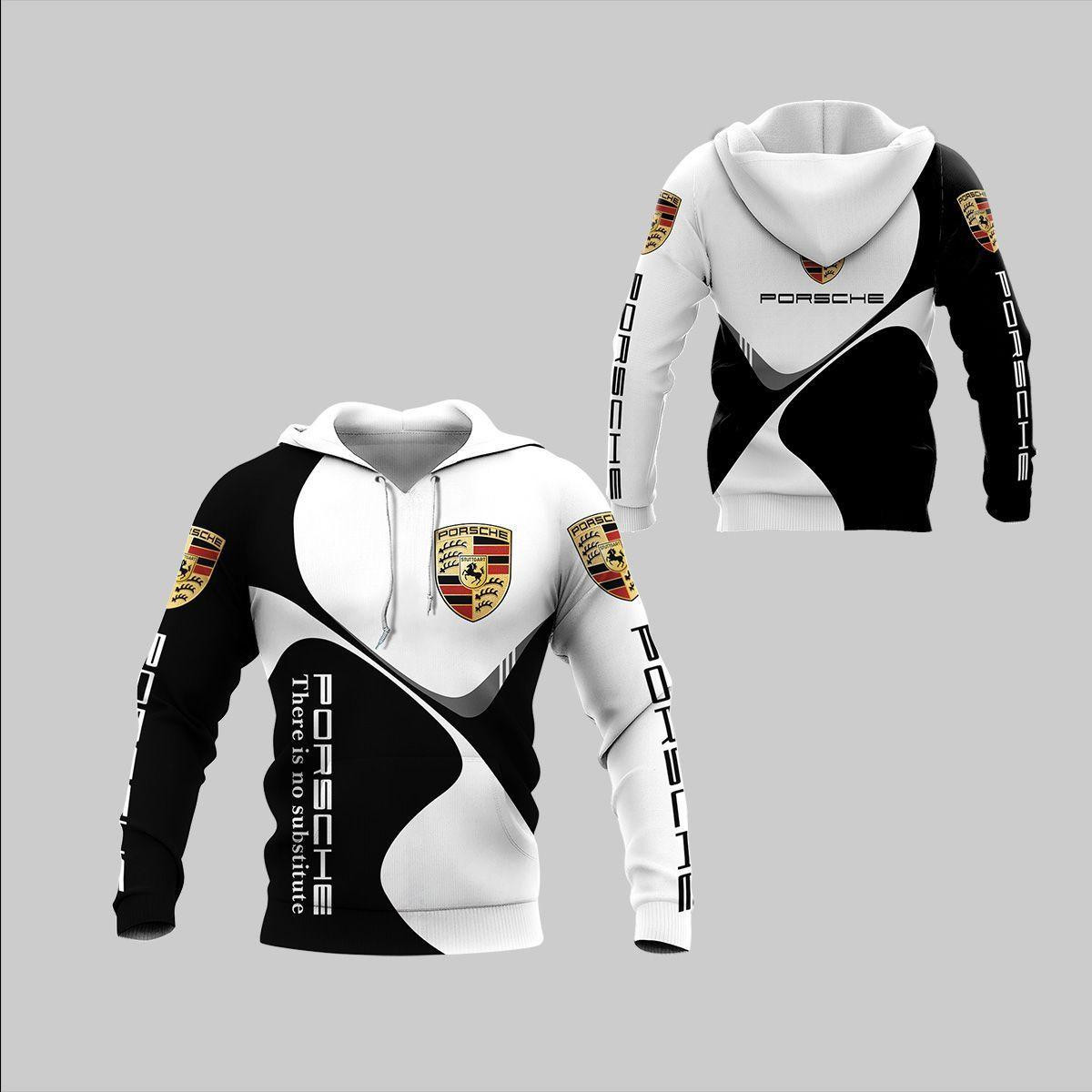 Porsche Shirt 247, 3d Hoodie Zip Hoodie