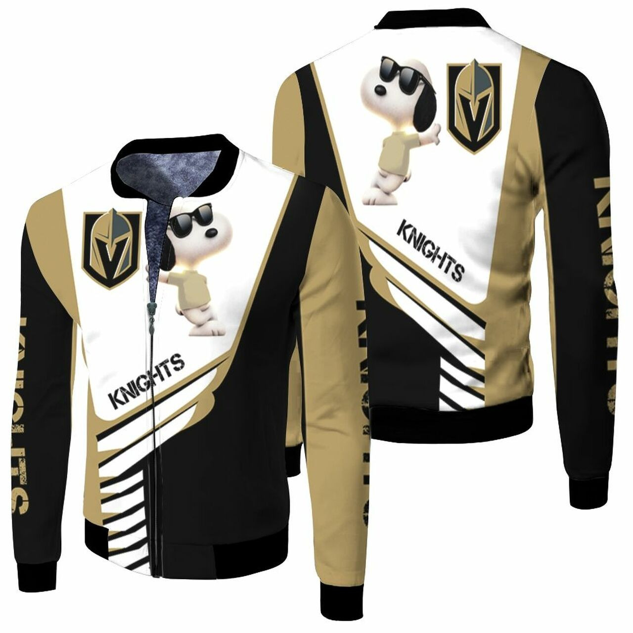 Vegas Golden Knights Snoopy For Fans Bomber Jacket
