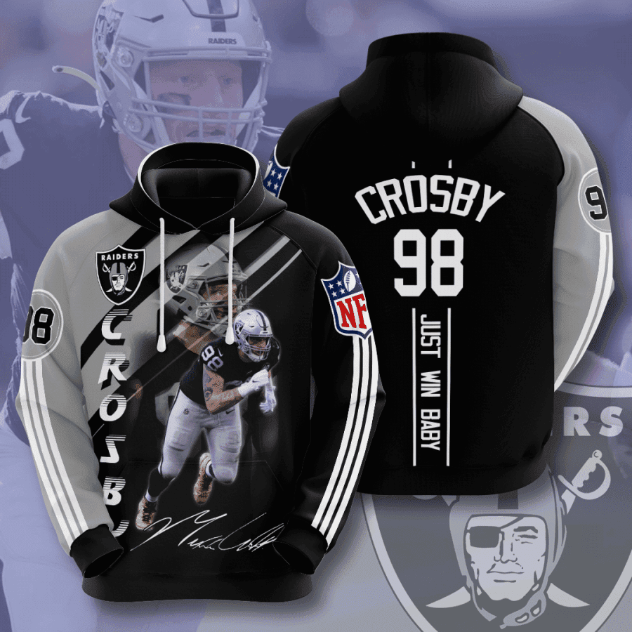 Las Vegas Raiders Maxx Crosby 3D All Over Print Hoodie & Zip Hoodie