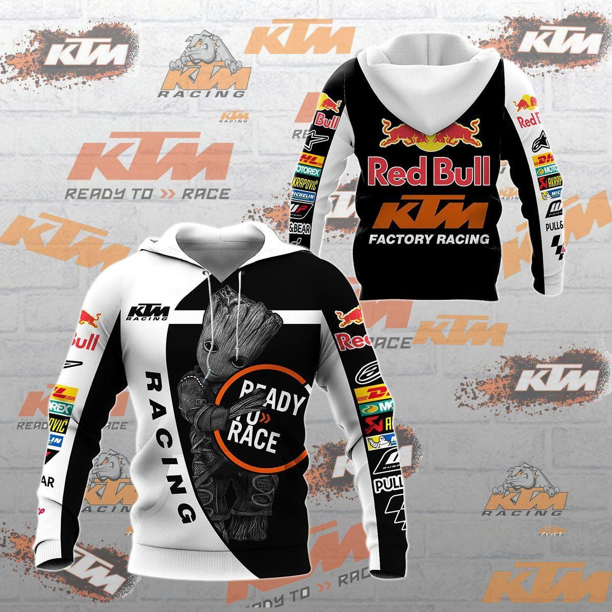 Ktm Ag Shirt 189, 3d Hoodie Zip Hoodie