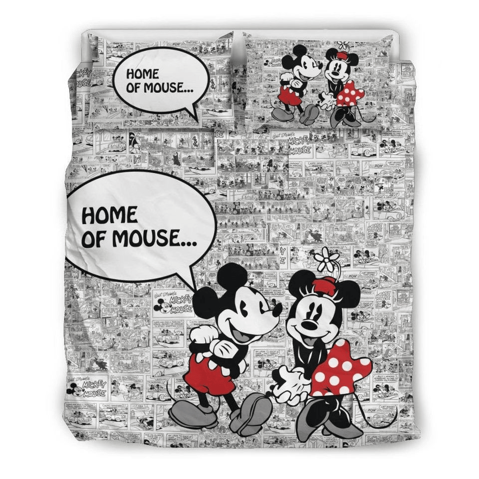 Minnie Bedding Set DN Home Of Mouse Comic Pattern Duvet Covers