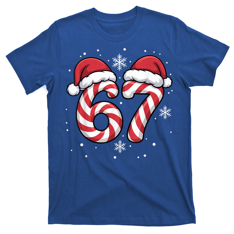 Viral 67 Candy Canes Santa T-Shirt