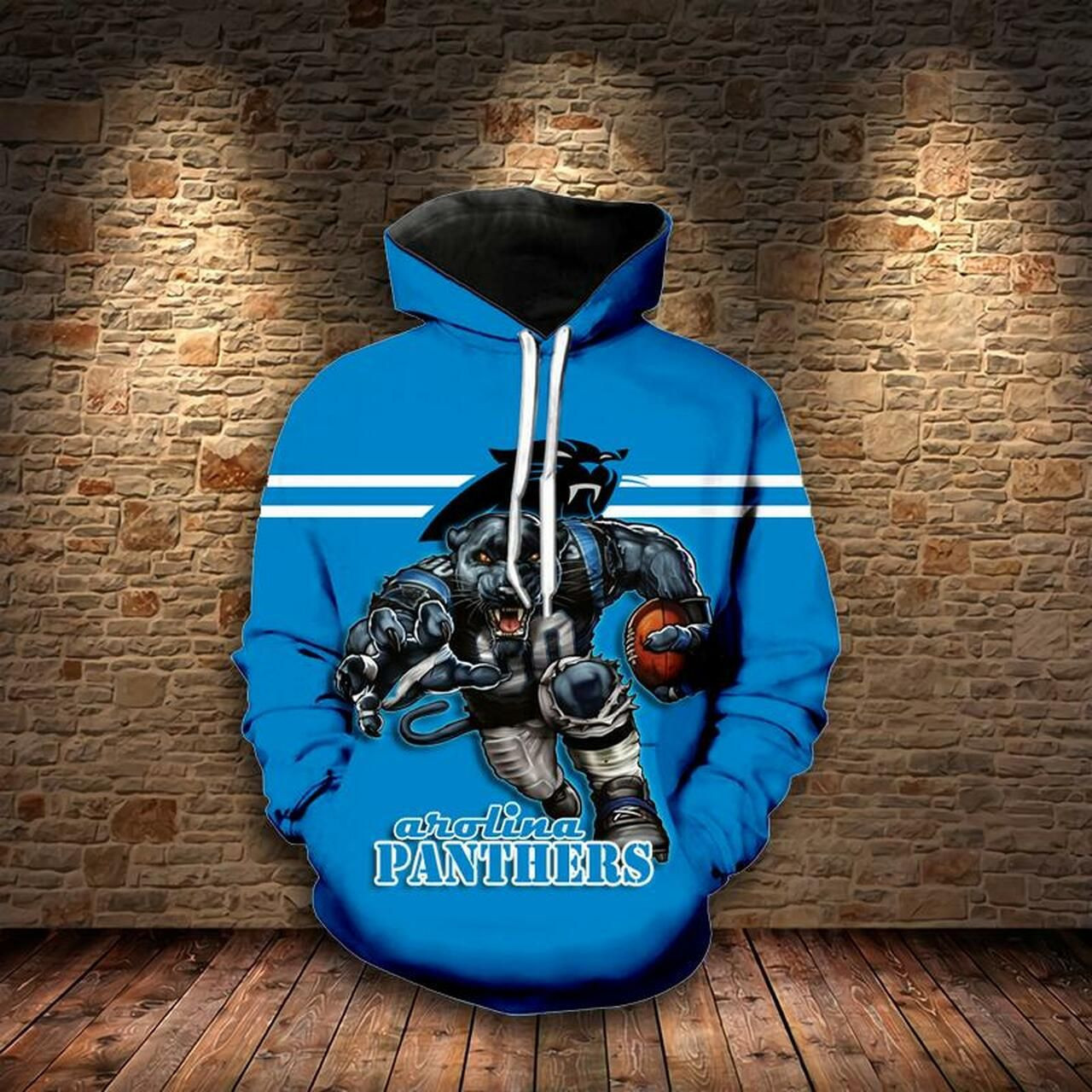 Carolina Panthers 3D All Over Print Hoodie & Zip Hoodie
