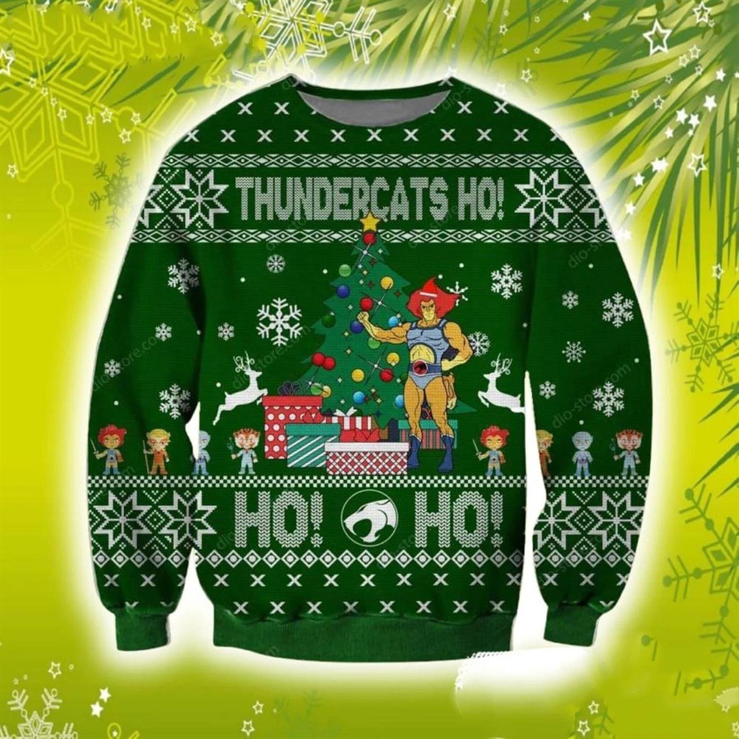 Thundercats Ho 3d Christmas Knitting Pattern Ugly Christmas Sweater