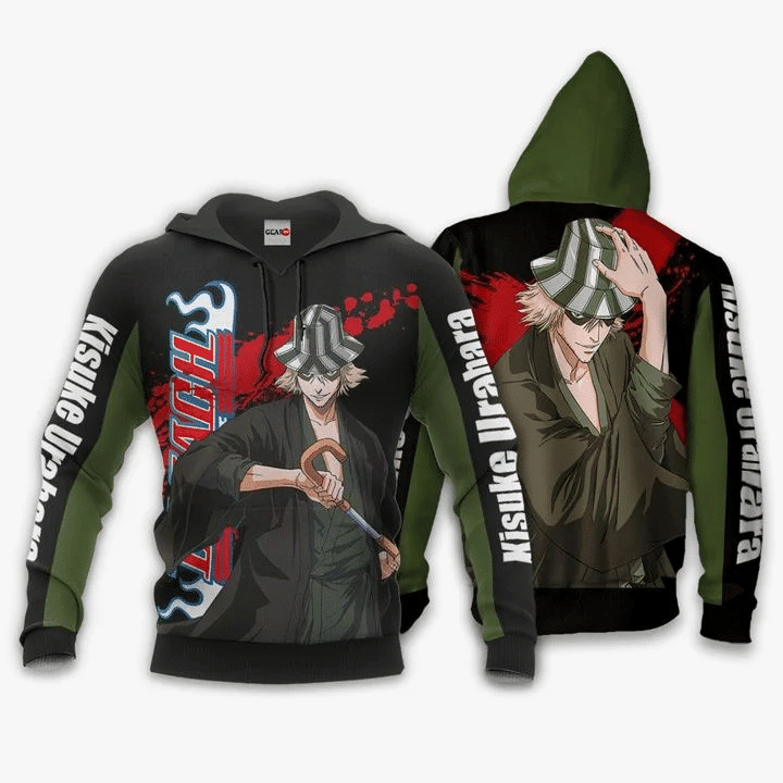 Kisuke Urahara Bleach 3d Hoodie Zip Hoodie