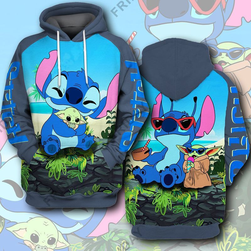 Stitch Hoodie On The Beach Is So Cute