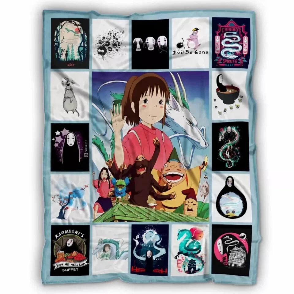 Spirited Away Blanket Cozy Fleece Sherpa Blanket