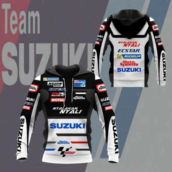 Suzuki Racing Shirt 609, 3d Hoodie Zip Hoodie 2507